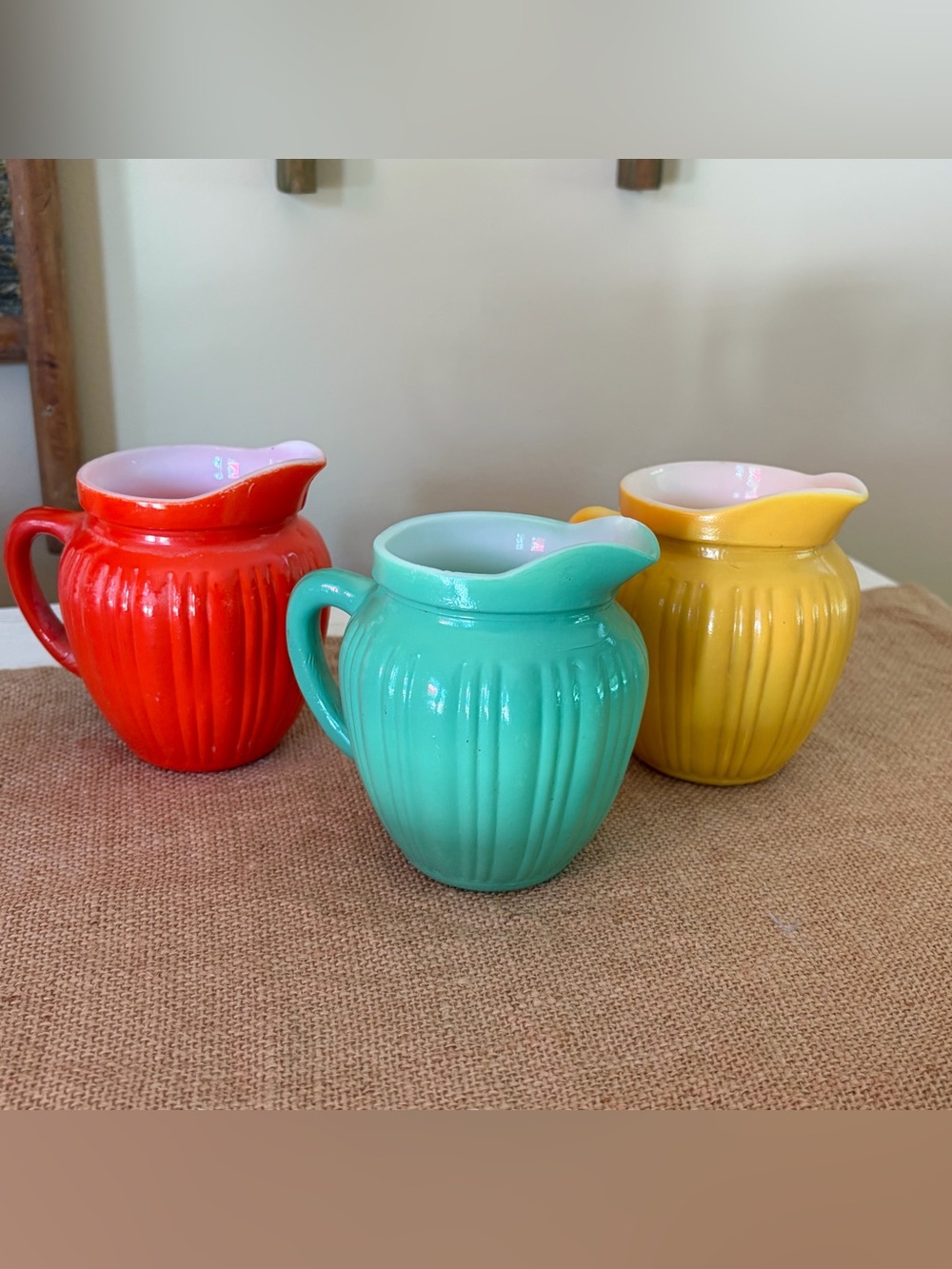 Vintage Hazel - Atlas Platonite Ribbed Creamer Collection❤️